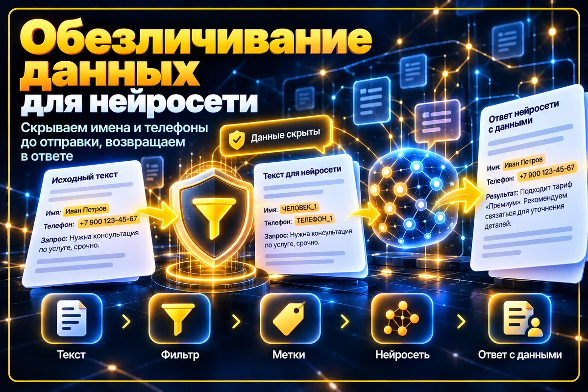 Обложка решения: Защита ПД для нейросети