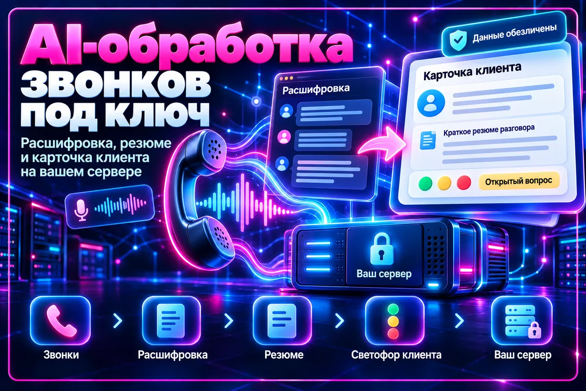 Обложка решения: Расшифровка звонков