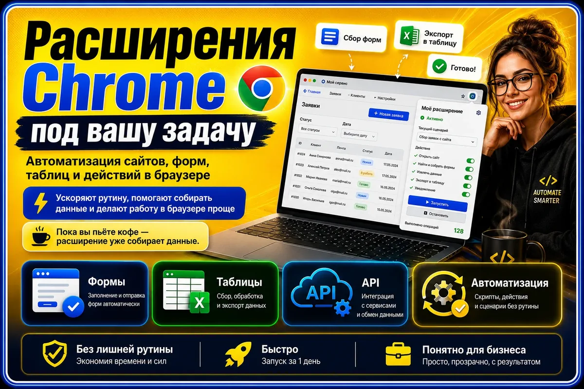 Обложка решения: Расширение для Chrome
